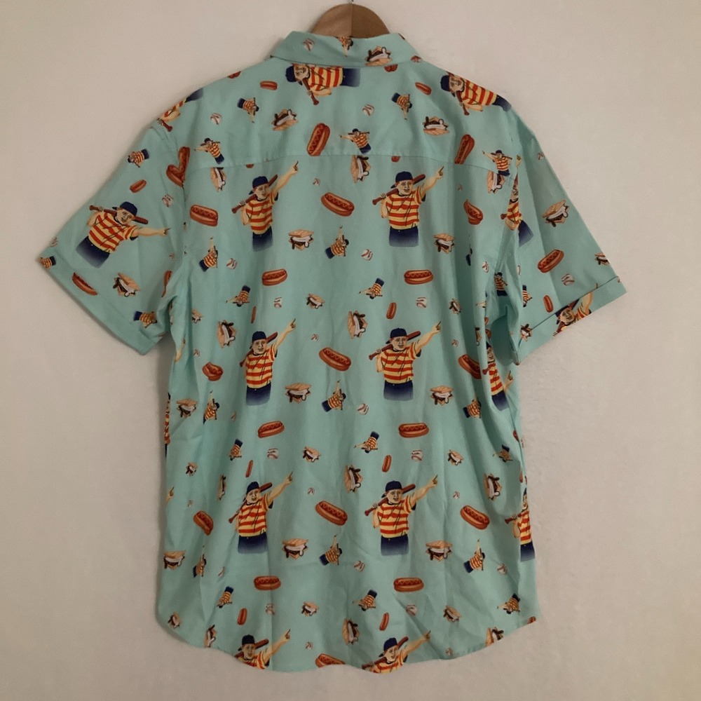 RSVLTS Sandlot Shirt Mens XL Short Sleeve Button Up Kunuflex Great Hambino - Picture 5 of 9